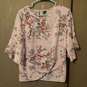 SHEIN Pink Floral Blouse